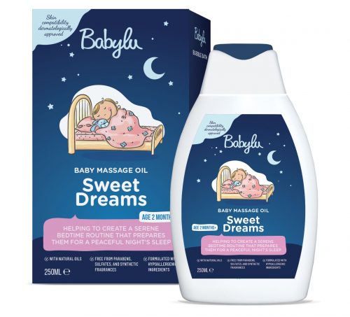 Dầu Massage chăm sóc giấc ngủ cho bé Babylu Sweet Dreams Baby Massage Oil