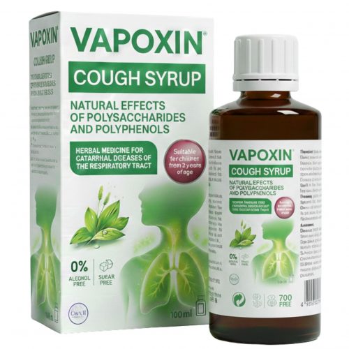 Herbal Cough Syrup Natural Plantago Respiratory Relief