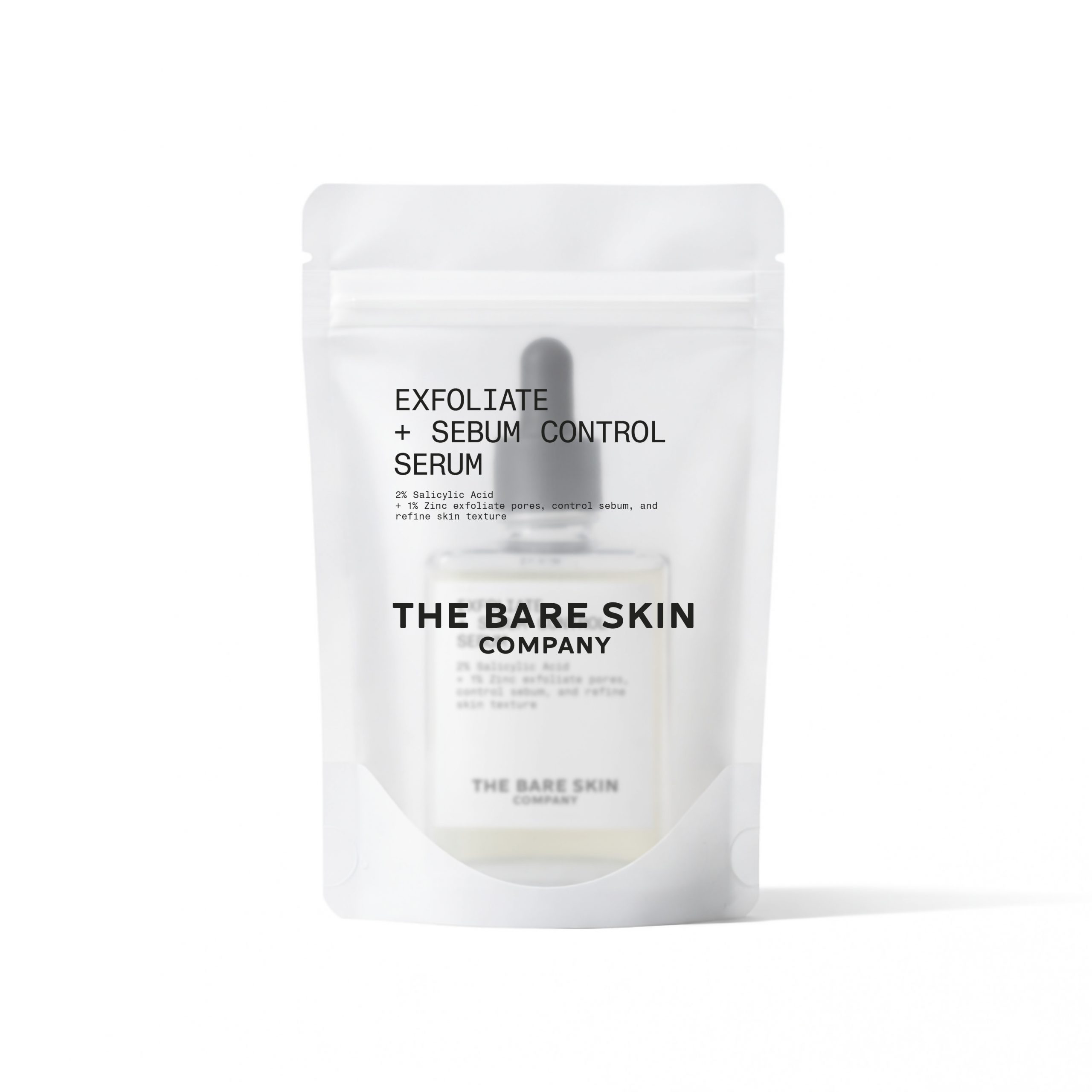 Deep-cleansing 2% salicylic acid + 1% zinc serum unclogs pores, controls oil & calms inflammation for clearer skin.