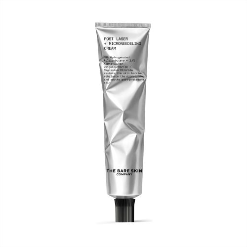 18% polyisobutene + alpha-glucan + magnesium chloride restore barrier, rebalance microbiome & soothe post-procedure skin.